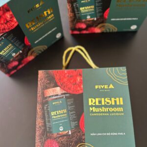 Combo 3 hộp Nấm Linh Chi Đỏ 100gr tặng kèm 2 chai nước nấm